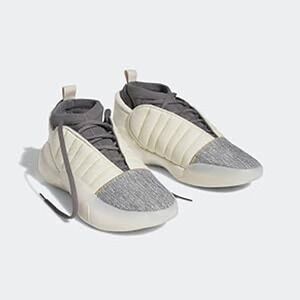 Adidas Men's Harden Volume 7‎ Sneakers Cream Carbon Gray Denim Size US 12 Rare